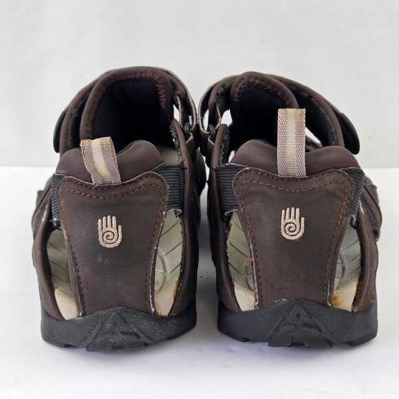 Teva Deacon Brown Leather Sport Sandals Size 12